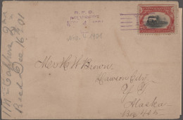 Thematics: Arctic: 1901/1915, Alaska/Yukon Winter Mail, Group Of Five Covers, Be - Otros