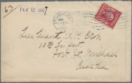Thematics: Arctic: 1907, Alaska Winter Mail, Group Of Six Covers Sent From A Mis - Altri