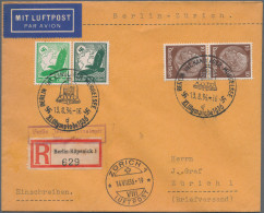 Thematics: Olympic Games: 1936, XI. Olympiade BERLIN: Schöne Partie Von 17 Beleg - Other & Unclassified