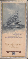 Thematics: Ships-passenger Ships: 1937, HAPAG-Dampfer "RELIANCE" Auf Der "Norweg - Bateaux