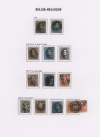 Belgium: 1849/1969, Belgium+Congo, Used And Mint Collection In Three DAVO Albums - Colecciones