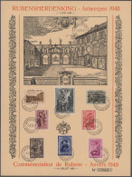 Belgium: 1937/1941, Lot Of Eleven Different Commemorative Sheets Bearing Michel - Collezioni