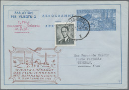 Belgium - Postal Stationery: 1952/1989, Collection Of Apprx. 87 Air Letter Sheet - Otros & Sin Clasificación