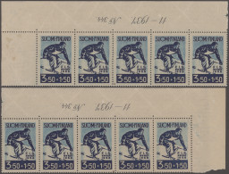 Finland: 1930/1942, Comprehensive MNH Balance Of (larger) Multiples Incl. Variou - Ongebruikt