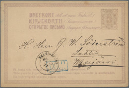 Finland - Postal Stationery: 1870's-1950 (c.): Near To 100 Postal Stationery Ite - Entiers Postaux