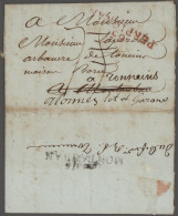 France -  Pre Adhesives  / Stampless Covers: 1800/1850 (ca.), Departments 40-99, - 1801-1848: Precursori XIX