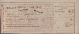 France: 1876/1914, Lot Of 16 Entires, Incl. E.g. Nice Range Of Sage Frankings, T - Colecciones Completas