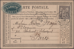 France - Postal Stationery: 1873/1878, Assortment Of Apprx. 80 Used Stationery C - Autres & Non Classés