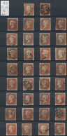 Great Britain: 1841/1844, 1d. Red, Printed From Red Plates, Fine Used Collection - Used Stamps