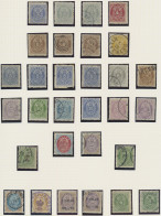 Iceland: 1873/1902, Used And Unused Collection Of 30 Stamps On Album Page, Sligh - Altri & Non Classificati