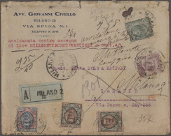 Italy: 1876/1944, Collection Of 47 Covers/cards With Several Interesting Items, - Colecciones