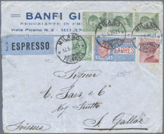 Italy: 1902/1949: Collection Of 40 Covers, Picture Postcards And Postal Statione - Sammlungen