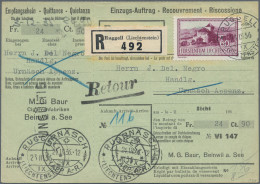 Liechtenstein: 1934, Sauberes Lot Mit 25 Briefen Und Karten Der Kosel II-Freimar - Lotes/Colecciones