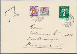 Liechtenstein - Portomarken: 1940/1941, Portomarken II U. III., 8 Unterfrankiert - Segnatasse