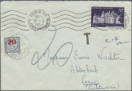 Liechtenstein - Portomarken: 1946/1955, Portomarken III, Ziffer Mit Posthorn 5,1 - Taxe