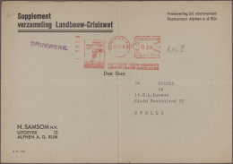 Netherlands: 1929/1980, METER MARKS, Assortment Of Apprx. 195 Commercial Covers/ - Usados