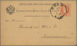 Österreich: 1882/1963, Lot Ganzsachen Mit Besseren, U.a. Ganzsachenkarte P33b "m - Collezioni