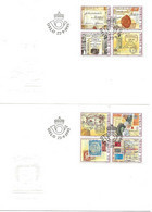 Norway Norge 1995 350 Year Norwegian Post   Mi 1189-1196 FDC - Lettres & Documents