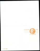 UY34 Postal Card With Reply UNFOLDED Xf 1981 - 1981-00