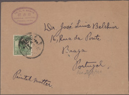 Portugal: 1904/1920 Incoming Mail: Collection Of 12 Picture Postcards, Two Cover - Brieven En Documenten