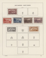 San Marino: 1877/1989, Comprehensive Collection On Schaubek Pages In A Binder Wi - Used Stamps