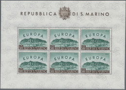 San Marino: 1937/1961, Little Lot With Some Better Issues Like Mi. Block 4A/B, M - Storia Postale