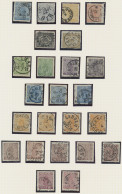 Sweden: 1855/1886, Mainly Used Collection Of 49 Stamps On Album Pages From Skill - Oblitérés