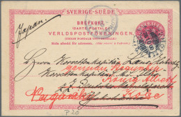 Sweden - Postal Stationery: 1880/1990 (ca.), Collection Of Apprx. 200 Used And U - Entiers Postaux