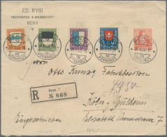 Schweiz: 1900-1960 Ca.: Mehr Als 100 Briefe, Postkarten, Ganzsachen Und FDCs, Me - Verzamelingen