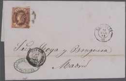 Spain -  Pre Adhesives  / Stampless Covers: 1800's-1860's: 46 Early Letters And - ...-1850 Prefilatelia