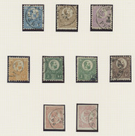 Hungary: 1871/1872, Fine Used Group Of Early Issues, Comprising E.g. Francis Jos - Gebraucht