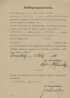 Luxembourg - Luxemburg - DOKUMENT   BEFÄHIGUNGSNACHWEIS  1910 - Luxembourg