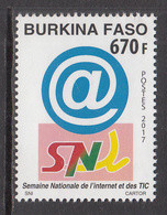 2017 Burkina Faso Internet Complete Set Of 1 MNH - Burkina Faso (1984-...)