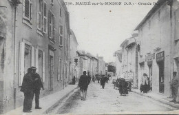 CPA - (79) - MAUZE SUR LE MIGNON  - Grande Rue (carte Animée) - Mauze Sur Le Mignon