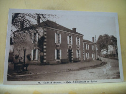 40 1034 CPA - 40 GAREIN - CAFE ABRAHAM ET L'EGLISE - Cafés