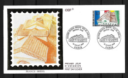 1990 Joint/Commune France And Brazil, FDC FRANCE 1 STAMP: Cooperation - Emissions Communes