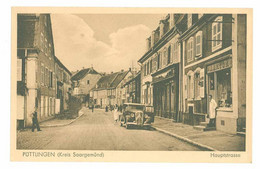 57 -  PUTTELANGE - PUTTLINGEN (Moselle) -- Hauptstrasse - Automobile Traction Citroen Dans La Rue... - Puttelange