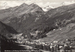 CARTOLINA  B1 ST.ANTON A. ARLBERG,TIROLO,AUSTRIA-MIT KALTENBERG M.2900-NON VIAGGIATA (1959) - St. Anton Am Arlberg