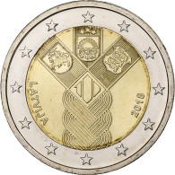 Lettonie, 2 Euro, 2018, Bimétallique, SPL, KM:New - Latvia