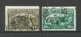 RUSSLAND RUSSIA 1929/30 Michel 383 - 384 O - Oblitérés