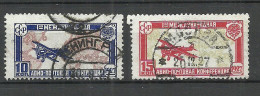 RUSSLAND RUSSIA 1927 Michel 326 - 327 O Air Planes Flugzeuge - Used Stamps