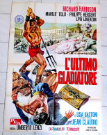 Affiche Ciné Orig Ital. HERCULE CONTRE LES MERCENAIRES (ULTIMO GLADIATORE) 100x140 Richard HARRISON 1964 Umberto LENZI - Affiches & Posters