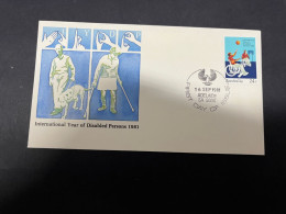 31-1-2024 (2 X 49) Australia FDC  - 1981 -Year Of Disabled - FDC