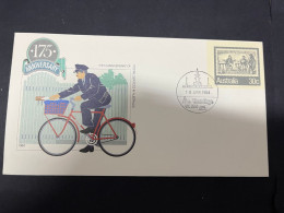 31-1-2024 (2 X 49) Australia FDC  - 1984 - 175th Anniversary Of Postal Service (Bendigo VIC P/m) - FDC