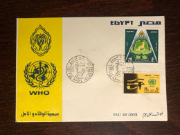 EGYPT FDC COVER 1976 YEAR DISABLED WHO HEALTH MEDICINE - Cartas & Documentos