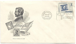 First Day Cover - Argentina, Philatelist Day, 1959, N°491 - FDC