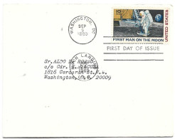 First Day Cover - USA, First Man On The Moon, 1969, N°499 - 1961-1970
