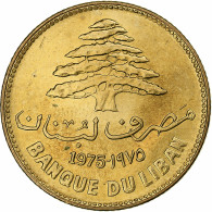 Liban , 25 Piastres, 1975, Nickel-Cuivre, SPL, KM:27.1 - Libano