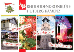 73954547 Kamenz_Sachsen Rhododendronbluete Hutberg Gastronomie Aussichtsturm Eve - Kamenz