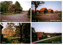 73839754 Papenburg Ems Dorfplatz Neues Wohngebiet Schule Blick Vom Deich Papenbu - Papenburg